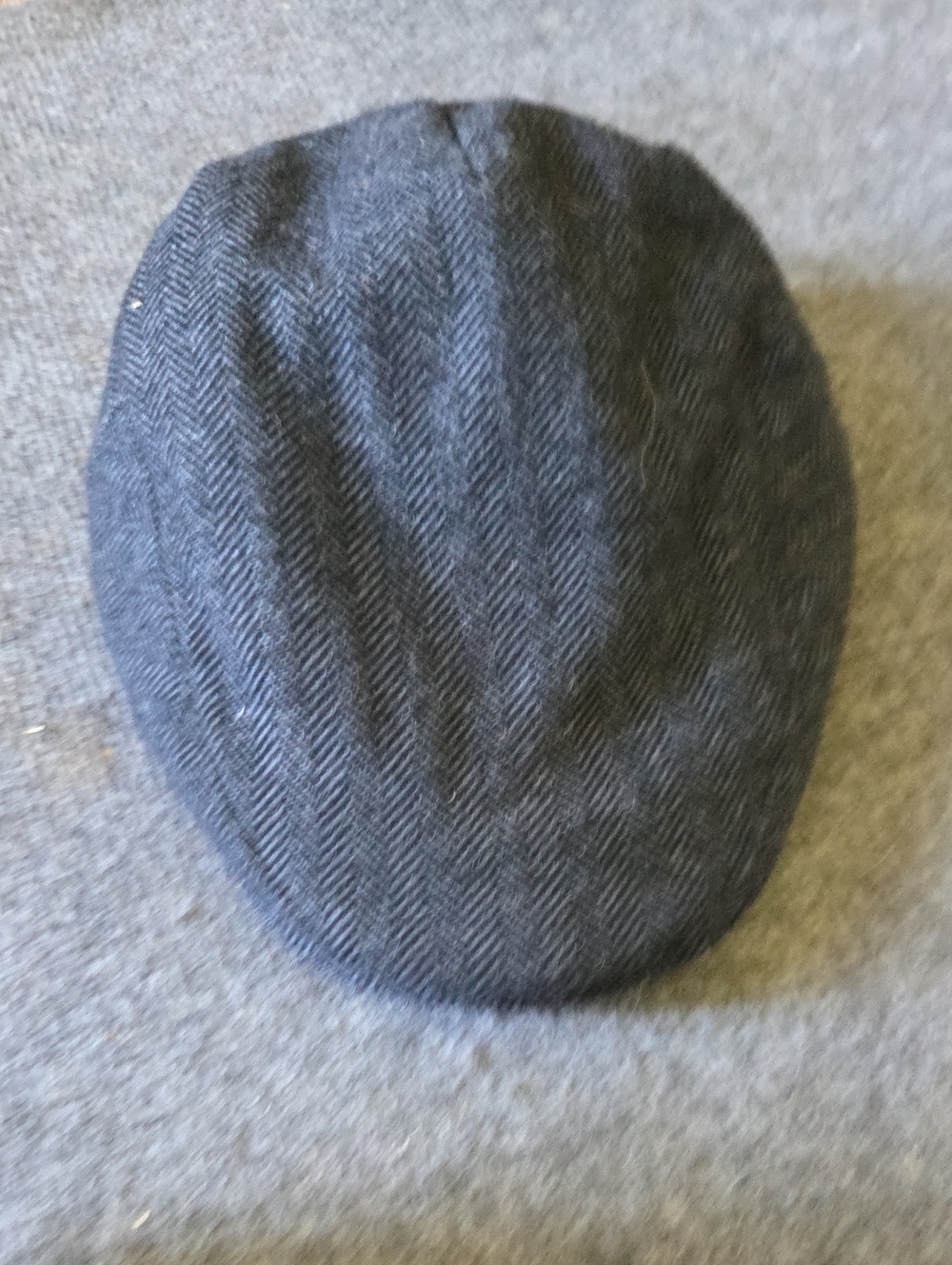 Flogging Molly Classic Herringbone Flat Cap - Charcoal Gray. Medium